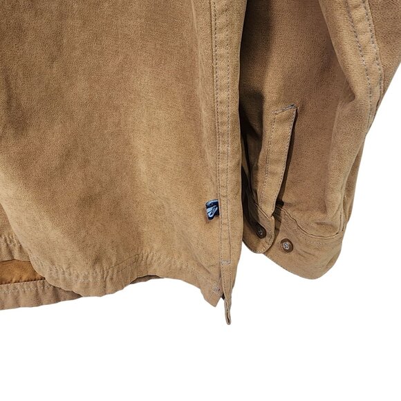 Drill Clothing Co. Mens Brown Button-Up Shirt Size L‎ Polyester Chest Pocket - Picture 4 of 6